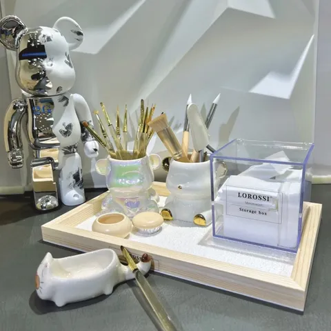 Cốc gấu sứ đựng cọ nail , cọ trang điểm, chụp hình siêu xinh cao cấp siêu xịn đẹp Hot