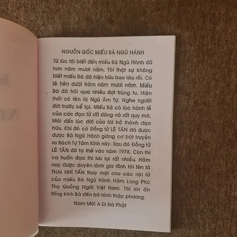 KINH BÀ NGŨ HÀNH - KINH SÁCH 5 BÀ NGŨ HÀNH