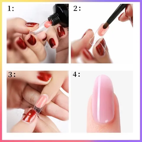 Set gel gôm đủ bộ đắp tạo phom móng siêu bền đẹp tự nhiên dễ đắp mẫu mới màu siêu đẹp