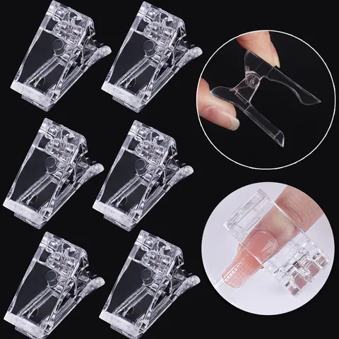 Set 5 kẹp cố định móng úp móng típ gel gôm chuyên dụng ngành nail
