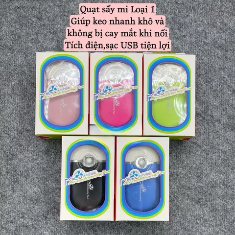 Quạt sấy mi nối ,quạt thổi mi tích điện chuẩn loại 1 siêu khoẻ
