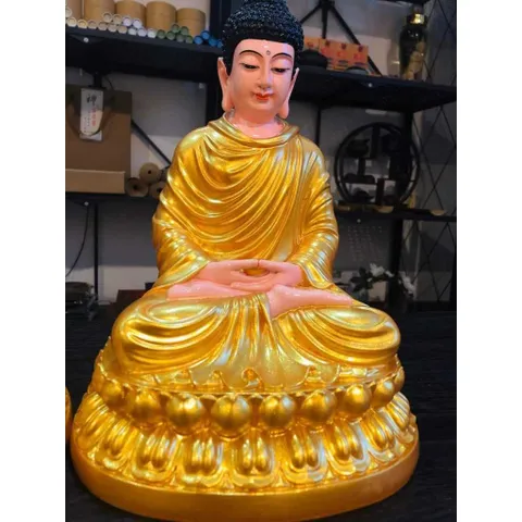 Tượng Phật Bổn Sư Thích Ca Mâu Ni màu vàng Composite cao cấp - cao 30cm, rất đẹp, cực chạy DƯƠNG KHOA SHOP