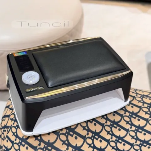 Máy hơ Nail tích điện khoang to OSANUV J80 cao cấp  380w 90 bóng LED/UV pin cực khoẻ có đệm kê tay da PU ( CHÍNH HÃNG )