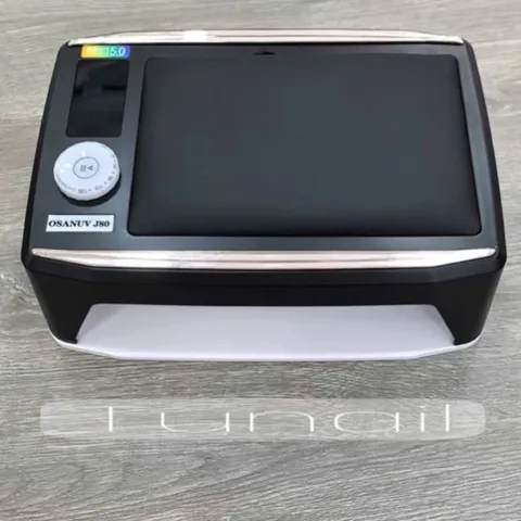 Máy hơ Nail tích điện khoang to OSANUV J80 cao cấp  380w 90 bóng LED/UV pin cực khoẻ có đệm kê tay da PU ( CHÍNH HÃNG )