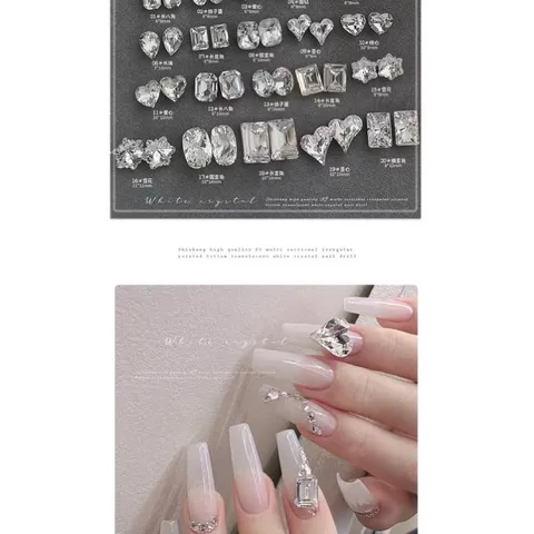 Khay Đá Khối Chân Lồi 120v Size To Mix Nhiều Kiểu Đính Móng Tay Gắn Nailbox Siêu Sáng