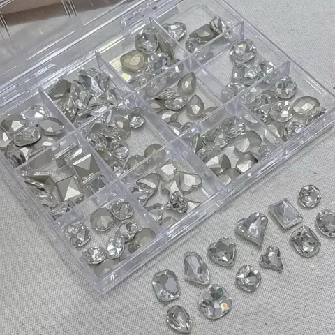 Khay Đá Khối Chân Lồi 120v Size To Mix Nhiều Kiểu Đính Móng Tay Gắn Nailbox Siêu Sáng