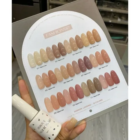[ HOT ] Set Sơn Thạch Đục Fashionsir Cao Cấp 24 Màu Tông Hồng Nude Nâu Cơ Bản Siêu Đẹp Mướt [ Tặng Bảng Màu Xịn ]