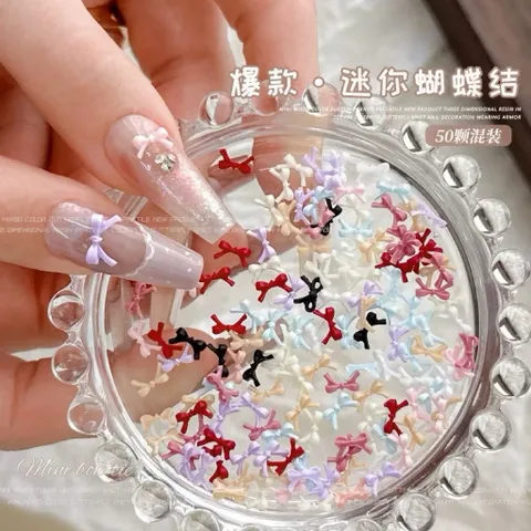 Khay Nơ Mini 12 Ngăn Mix Nhiều Mẫu Tạo Kiểu Cho Móng Đính Nailbox Siêu Xinh Mã HOT [ TÚ ANH NAIL ]