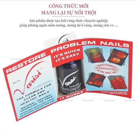 Dung dịch loại bỏ nấm móng Varisi hỗ trợ trị nấm móng nhanh chóng chuyên dụng ngành nail