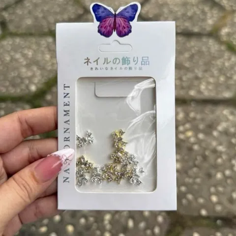 Set 30 charm kim loại cao cấp đính trang trí móng mẫu mới siêu sáng đẹp