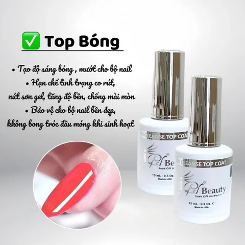 [Chính Hãng] Base Top Mỹ IGEL Cặp Sơn Liên Kết Phủ Bóng Nail Cao Cấp Siêu Bóng Bền Chai 15ML Nhập Khẩu Chính Hãng Có Tem