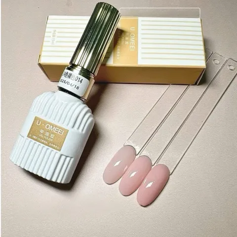 Sơn thạch Hồng Nude - Thạch Hồng Sữa Đục U.OMEEI mẫu mới siêu HO.T chai 15ml ( Top màu sơn bán chạy )