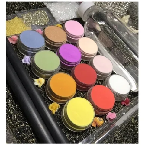 Set bột mỹ siêu dẻo 12 màu nặn hoa, đắp bột , nhúng bột đa năng chiết từ bột KDS không tạp chất siêu dẻo mịn