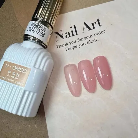 Sơn thạch Hồng Nude - Thạch Hồng Sữa Đục U.OMEEI mẫu mới siêu HO.T chai 15ml ( Top màu sơn bán chạy )