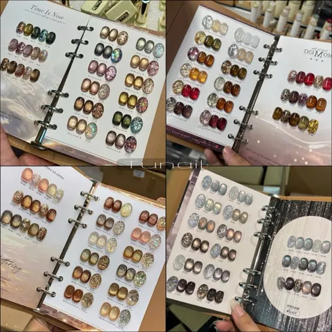 Set sơn mắt mèo mix nhũ 24 màu YUUJA cao cấp hiệu ứng siêu sáng tặng kèm bảng màu da gấp cực xịn [ TÚ ANH NAIL ]