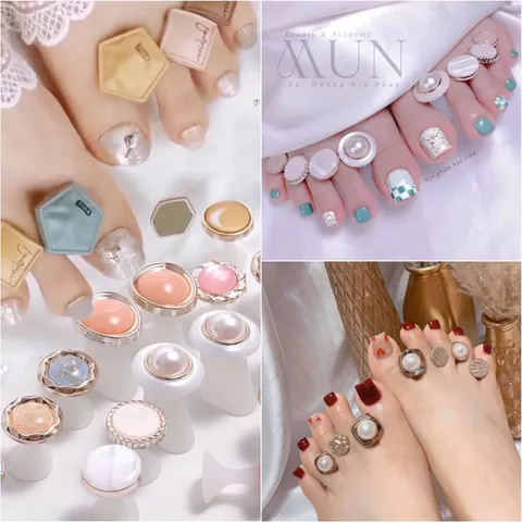 Tách ngón chân chống lem khi sơn chụp hình nail đa năng siêu sang xịn đủ bộ