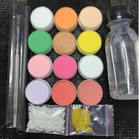 Set bột mỹ siêu dẻo 12 màu nặn hoa, đắp bột , nhúng bột đa năng chiết từ bột KDS không tạp chất siêu dẻo mịn