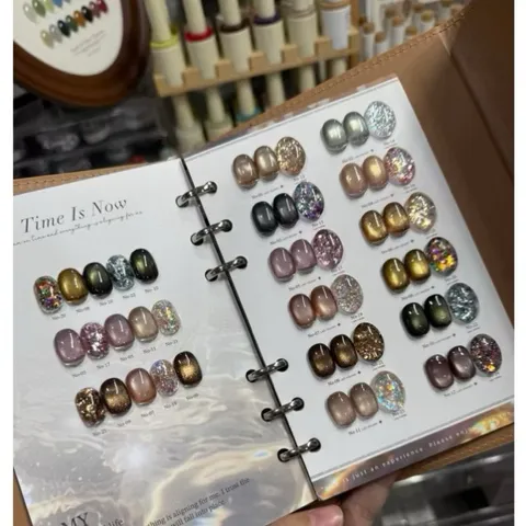 Set sơn mắt mèo mix nhũ 24 màu YUUJA cao cấp hiệu ứng siêu sáng tặng kèm bảng màu da gấp cực xịn [ TÚ ANH NAIL ]
