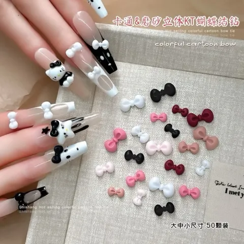 [ HOT ] Charm Hoạt Hình Hello Kitty Khay 12 Ngăn Mix Nhiều Mẫu Trang Trí Nailbox Đính Móng Tay Siêu Xinh TÚ ANH NAIL