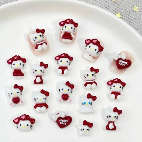 [ HOT ] Charm Hoạt Hình Hello Kitty Khay 12 Ngăn Mix Nhiều Mẫu Trang Trí Nailbox Đính Móng Tay Siêu Xinh TÚ ANH NAIL