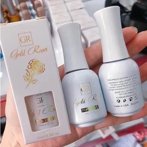 [ Chính hãng ] Cặp Base Top hoa hồng Gold Rose cao cấp chống xước độ bền cao chai 15ml
