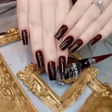 (CHÍNH HÃNH) Sơn gel mxbon đỏ chuẩn màu không ánh tím chất siêu đặc đẹp bán lẻ đủ màu chai 15ml