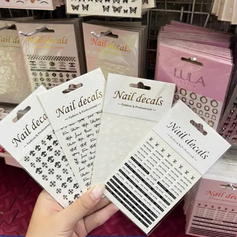 Sticker Nail Hình Dán 3D - 5D Mẫu Chữ Thương Hiệu Trang Trí Móng Mã HOT [ TÚ ANH NAIL ]
