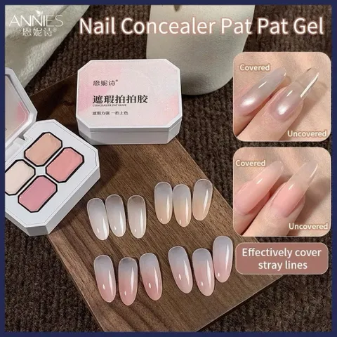 Khay 4 Màu Gel Dặm Ombre Tông Cơ Bản Nhất Che Khuyết Điểm Cho Móng - Gel Dặm Ombre Đa Năng Siêu Đặc [ TÚ ANH NAIL ]