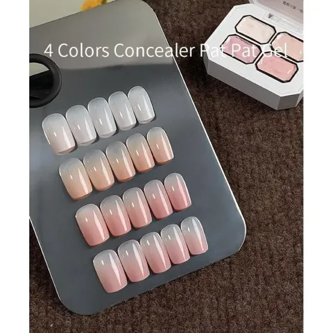 Khay 4 Màu Gel Dặm Ombre Tông Cơ Bản Nhất Che Khuyết Điểm Cho Móng - Gel Dặm Ombre Đa Năng Siêu Đặc [ TÚ ANH NAIL ]