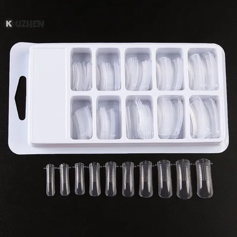 Móng giả móng úp gel gôm đủ size phom chuẩn hộp 100 chiếc chuyên dụng ngành nail