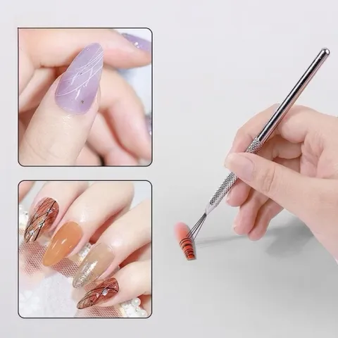 Cây cào 7 chấu Nail - Dụng cụ tạo hình lấy gel đa năng ngành Nail thép không gỉ siêu bền HO.T