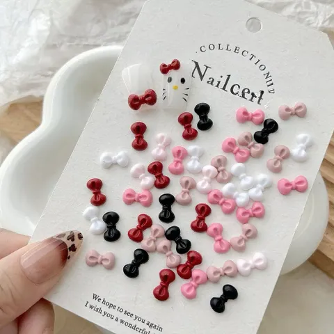 [ HOT ] Set 30 Charm Nơ Hoạt Hình Hello Kitty Trang Trí Móng Tay Tạo Kiểu Nailbox Cực Xinh  [ TÚ ANH NAIL ]