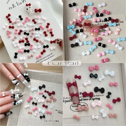 [ HOT ] Set 30 Charm Nơ Hoạt Hình Hello Kitty Trang Trí Móng Tay Tạo Kiểu Nailbox Cực Xinh  [ TÚ ANH NAIL ]