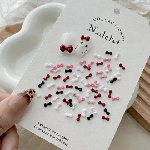 [ HOT ] Set 30 Charm Nơ Hoạt Hình Hello Kitty Trang Trí Móng Tay Tạo Kiểu Nailbox Cực Xinh  [ TÚ ANH NAIL ]