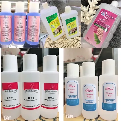 Nước phá gel lau gel rửa cọ các loại chuyên dụng ngành nail hàng chuẩn