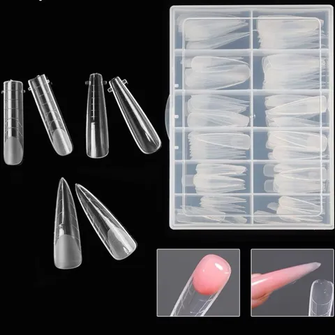 Móng Úp Gel Gôm Hộp 120 Chiếc Đủ Phom Tạo Khuôn Móng Dual Phom - Nối Dài Móng Chuyên Dụng [ TÚ ANH NAIL ]
