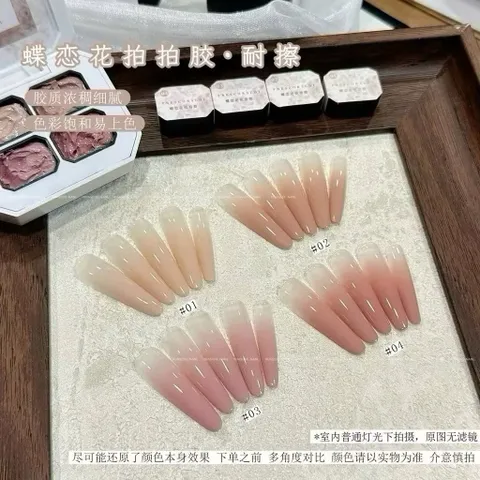Gel ombre Nail khay 4 tông Nude cơ bản che khuyết điểm móng - sơn vẽ tạo mẫu Nail ombre đa năng [ TÚ ANH NAIL ]