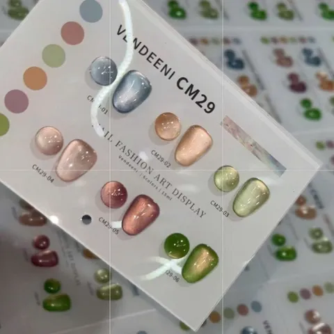 Set 6 màu sơn mắt mèo ánh trăng cực quang VDN hiệu ứng siêu sáng tặng kèm bảng màu xịn [ TÚ ANH NAIL ]