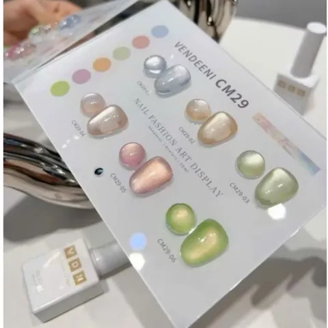 Set 6 màu sơn mắt mèo ánh trăng cực quang VDN hiệu ứng siêu sáng tặng kèm bảng màu xịn [ TÚ ANH NAIL ]