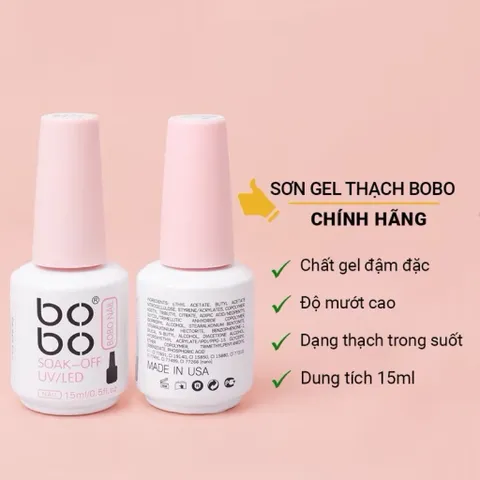 [ CHỌN MÀU HOT ] Sơn Thạch B.OB.O Nail Cao Cấp Chất Siêu Đặc Mướt Đủ Tông Trend Sơn 1-2 Lớp Lên Chuẩn Màu CHÍNH HÃNG