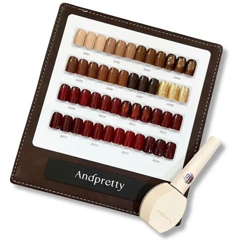 Set Sơn Andpretty 16 Màu Cao Cấp Kết Hợp Các Tone Nâu Đỏ Nhũ Mắt Mèo Siêu Sáng Tặng Kèm Bảng Màu HOT [ TÚ ANH NAIL ]