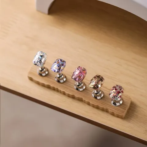Đế Gỗ Nam Châm Hình Quân Cờ Set 5 - 10C Gắn Móng Giả Nailbox Loại Cao cấp Siêu Chắc Chắn Cho Thợ Nail [ TÚ ANH NAIL ]