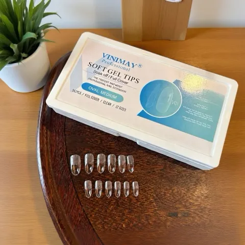 Móng úp nhám sẵn HSM phom tròn hạt gạo hộp 500 móng đủ size form chuẩn mã HOT [ TÚ ANH NAIL ]