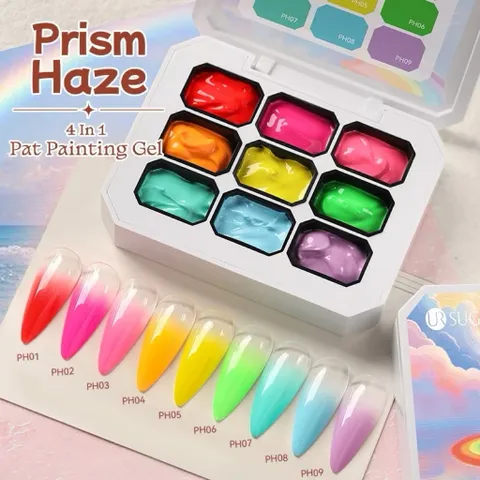 Khay sơn gel Nails 9 màu Leon cao cấp sơn vẽ móng dặm ombre đa năng [ TÚ ANH NAIL ]
