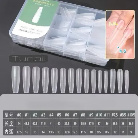 Móng Úp Chia Vạch Phom Nhọn Hộp 300 Chiếc Đủ Size Chất Liệu Mỏng Dẻo Siêu Bền Đa Năng Chính Hãng [ TÚ ANH NAIL ]