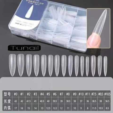 Móng Úp Chia Vạch Phom Nhọn Hộp 300 Chiếc Đủ Size Chất Liệu Mỏng Dẻo Siêu Bền Đa Năng Chính Hãng [ TÚ ANH NAIL ]
