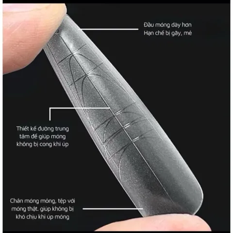 Móng Úp Chia Vạch Phom Nhọn Hộp 300 Chiếc Đủ Size Chất Liệu Mỏng Dẻo Siêu Bền Đa Năng Chính Hãng [ TÚ ANH NAIL ]