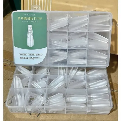 Móng Úp Chia Vạch Phom Nhọn Hộp 300 Chiếc Đủ Size Chất Liệu Mỏng Dẻo Siêu Bền Đa Năng Chính Hãng [ TÚ ANH NAIL ]