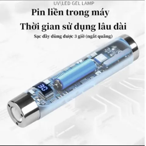 Đèn Hơ Mini Tích Điện SNRQI Công Nghệ AL Thế Hệ Mới Cảm Biến Siêu Nhạy Kèm Giá Đỡ Cao Cấp Chính Hãng [ TÚ ANH NAIL ]