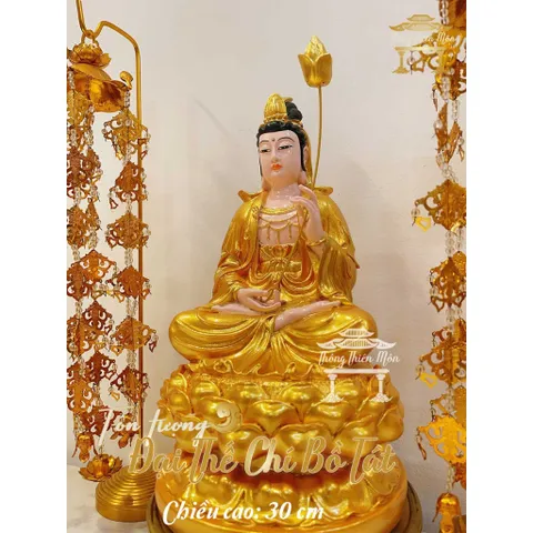 Tôn tượng Tây Phương Tam Thánh 30cm cực đẹp 3 tượng MÀU VÀNG DƯƠNG KHOA SHOP